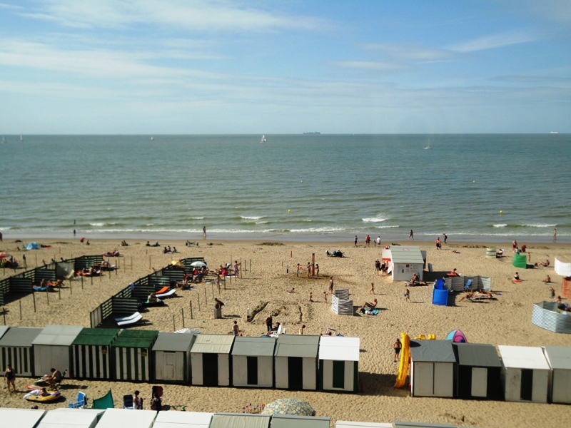 wenduine zee zon strand augustus 2011